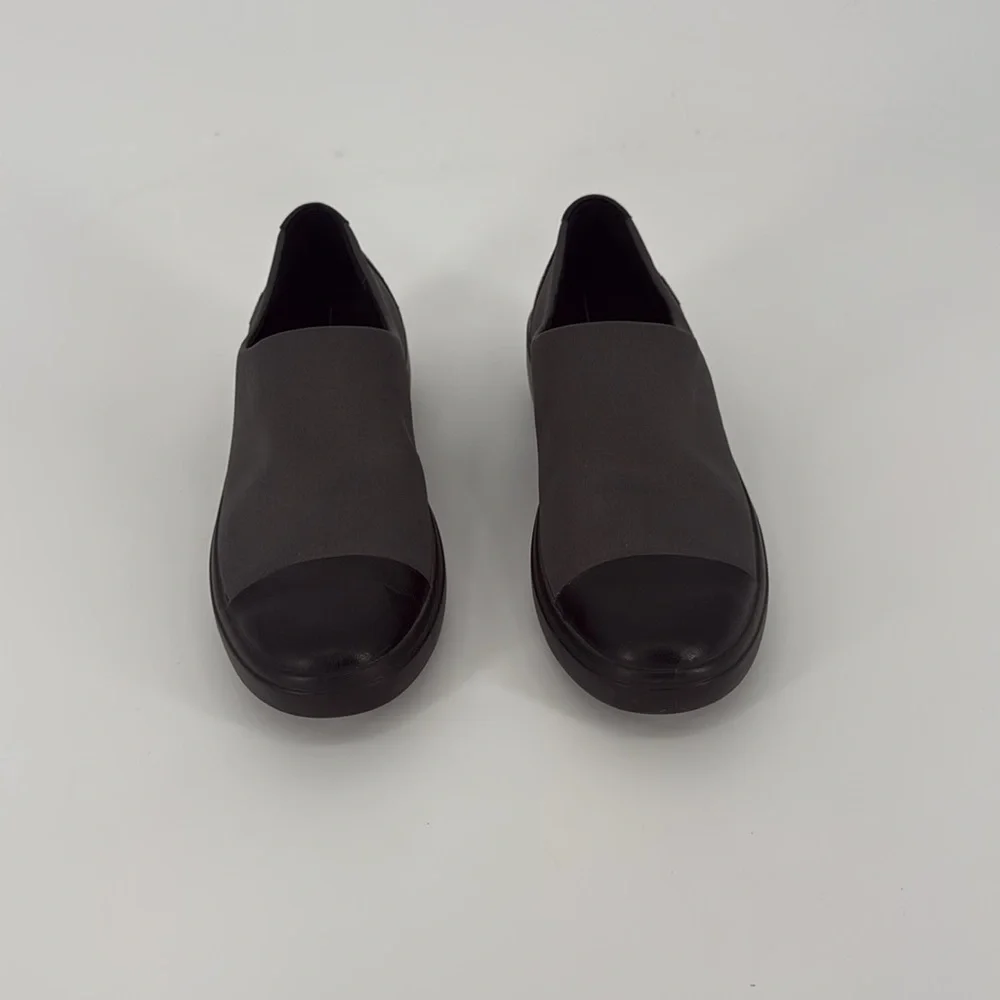 ECCO Gore-Tex Slip On Shoes Women's Size 7 Wide Width Black Wedge